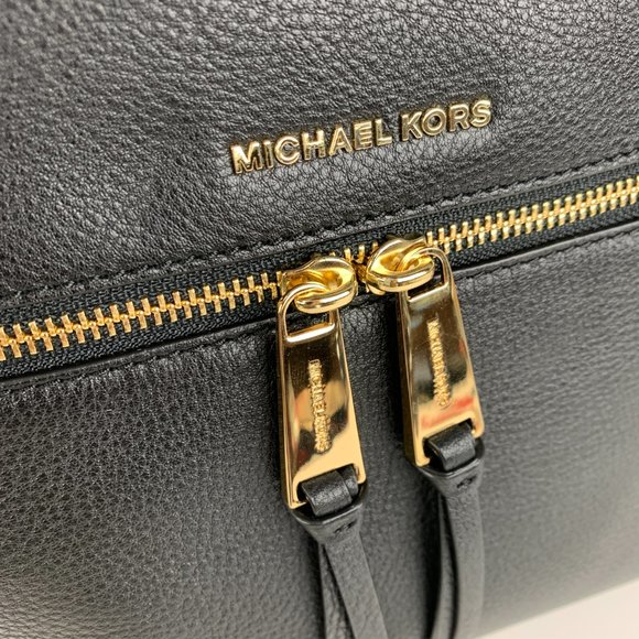 New Michael Kors Rhea Medium Leather Slim Backpack - Picture 9 of 11